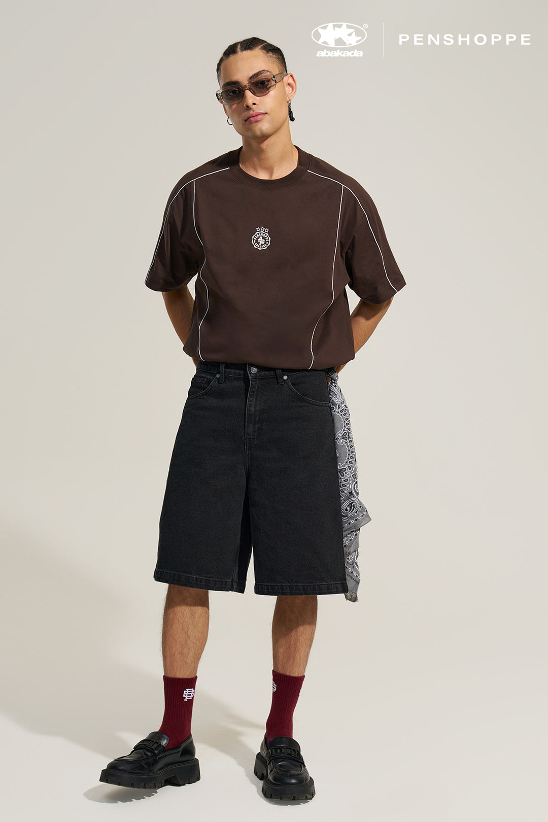 Abakada X Penshoppe Baggy Denim Shorts