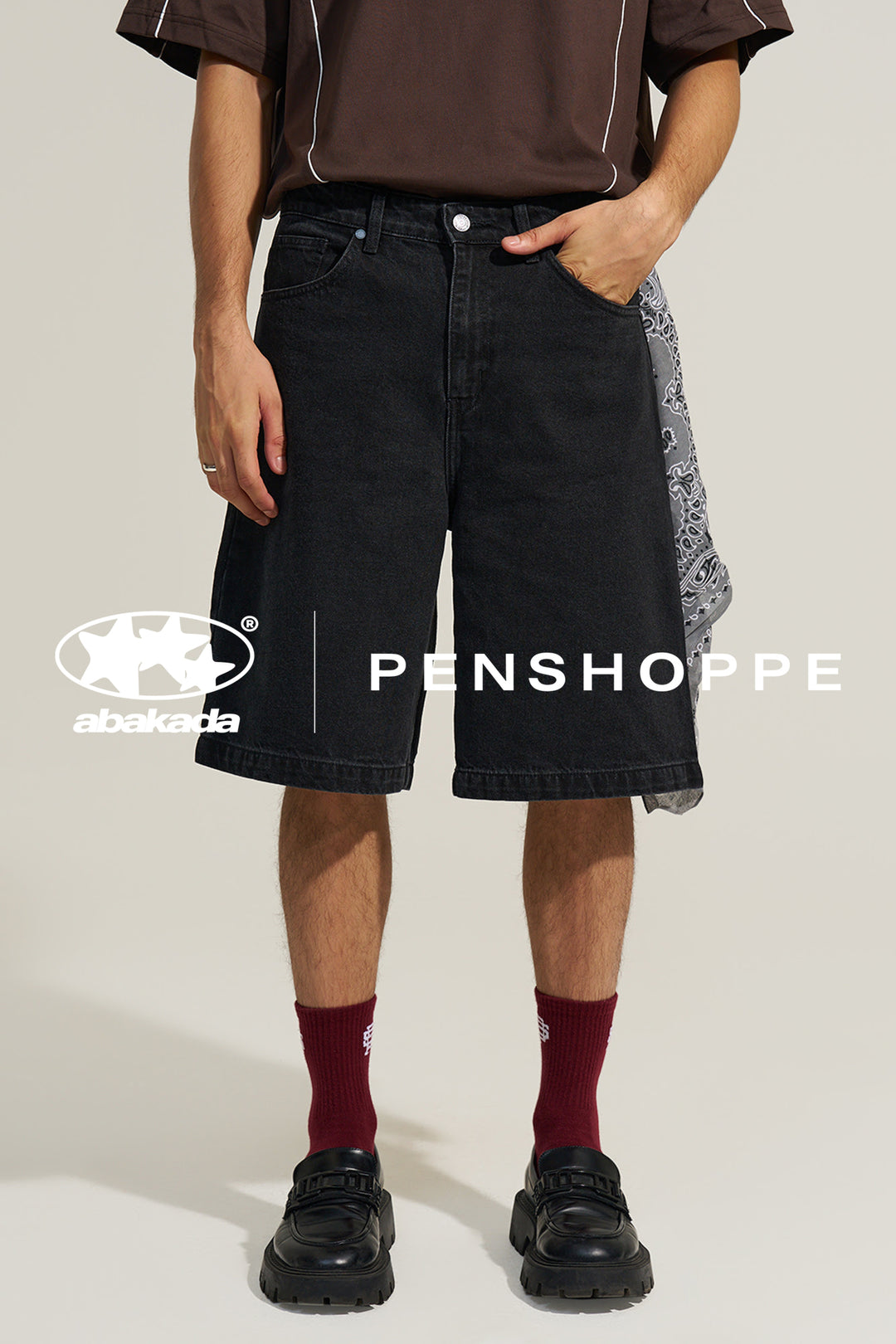 Abakada X Penshoppe Baggy Denim Shorts