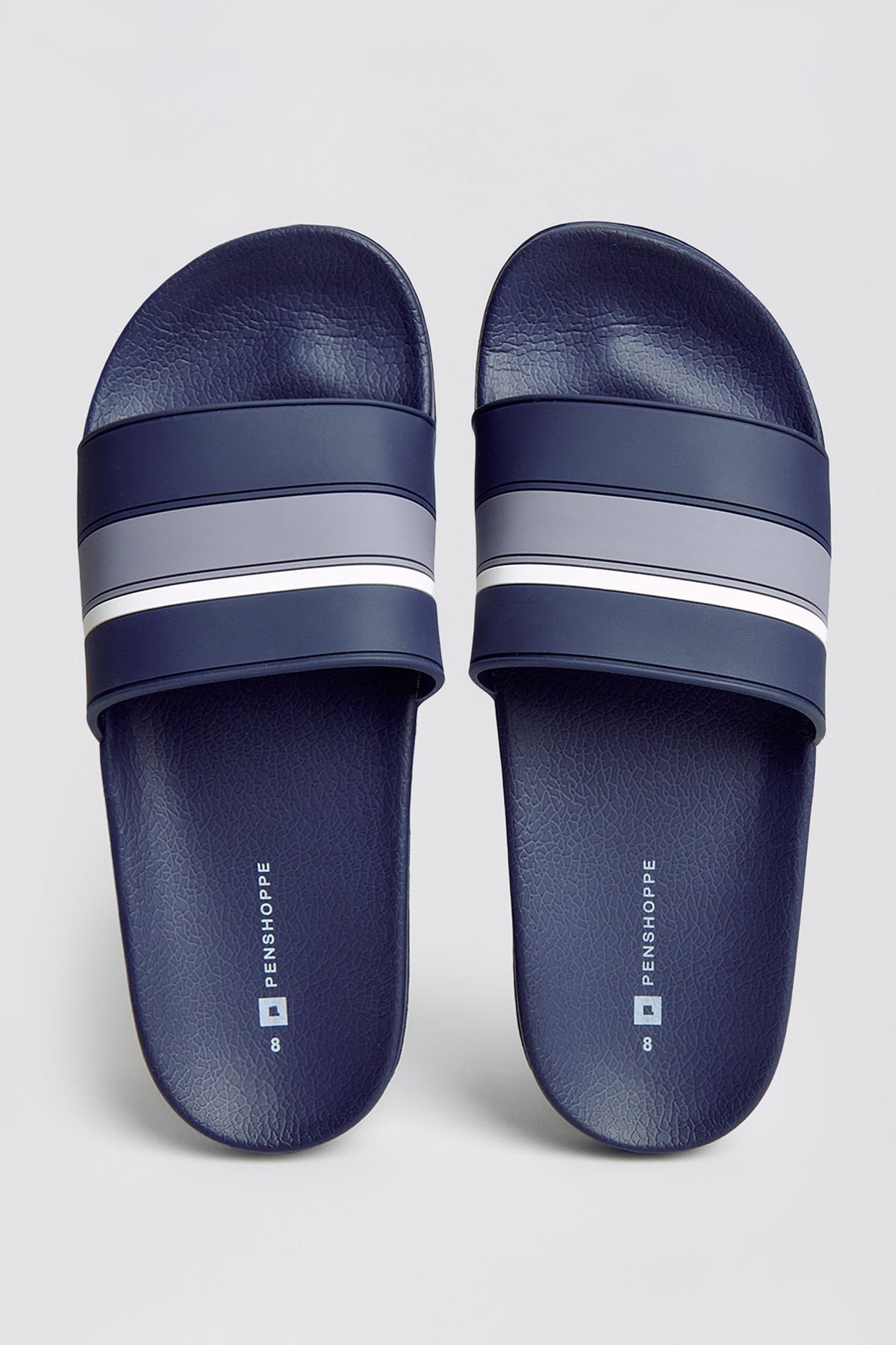 Men's One Band Rubber Slides
