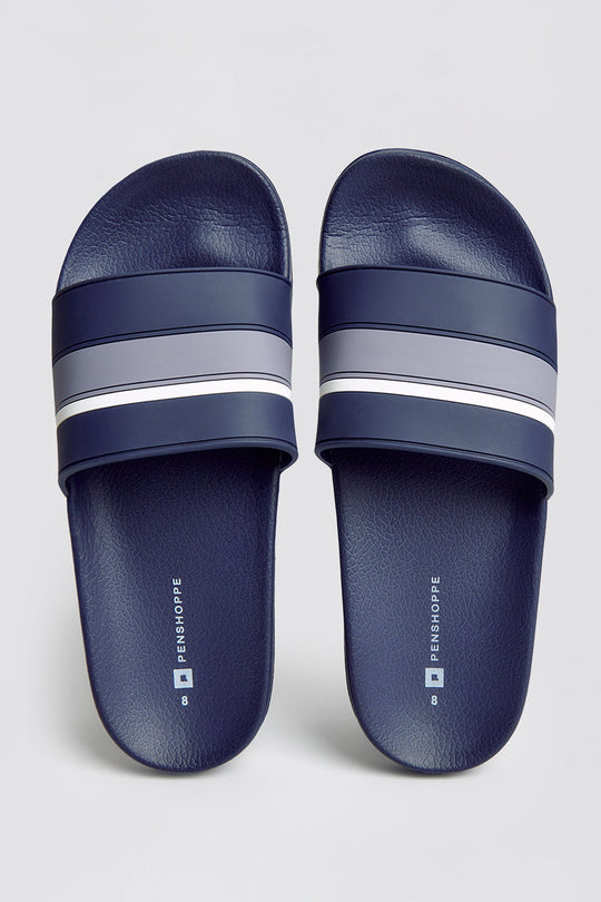 Men's One Band Rubber Slides