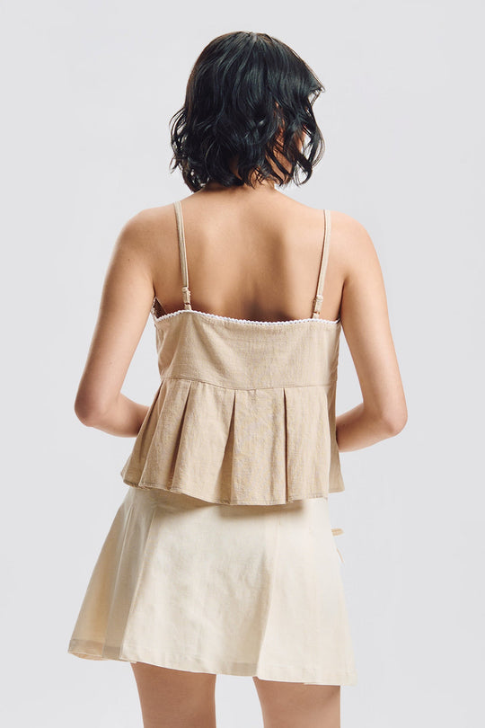 Sleeveless Peplum Top