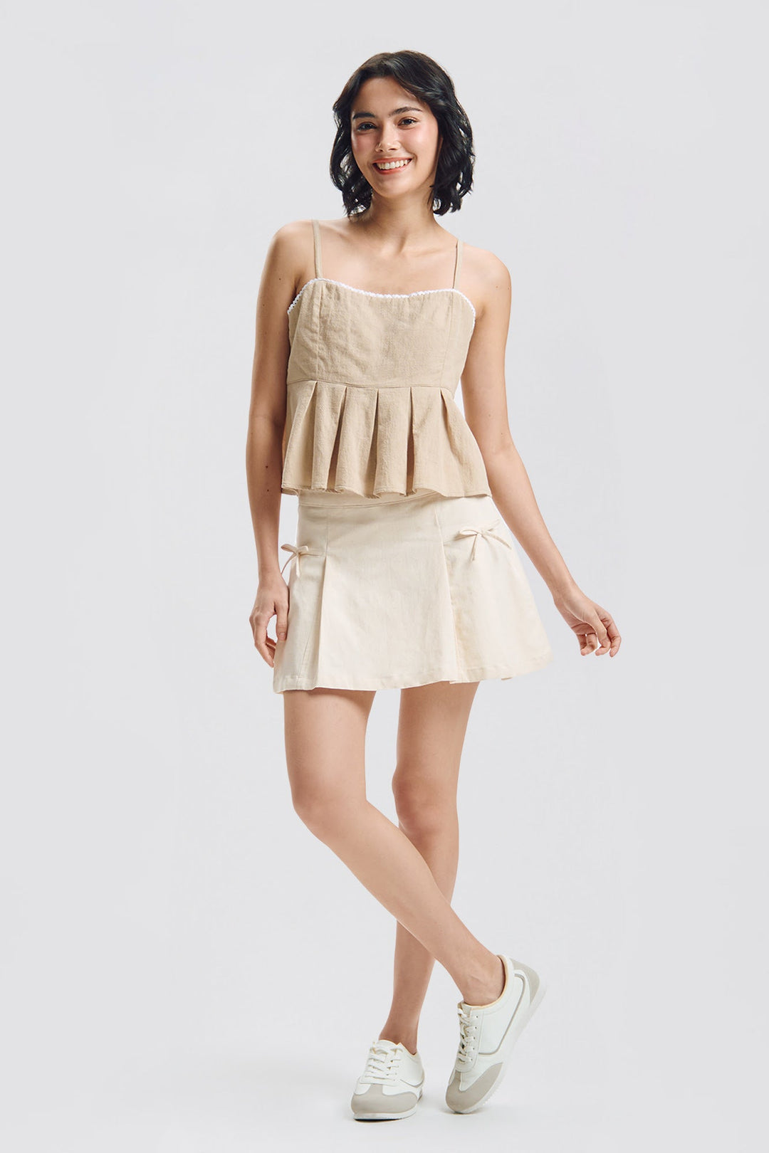 Sleeveless Peplum Top