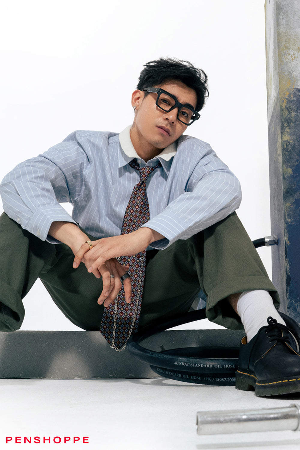 Straight Fit Ripstop Twill Cargo Pants