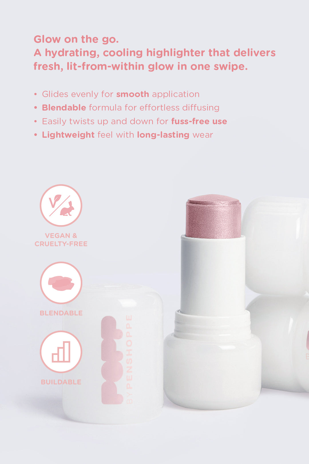 Penshoppe Popp Cool Glow Stick in Iced Champagne