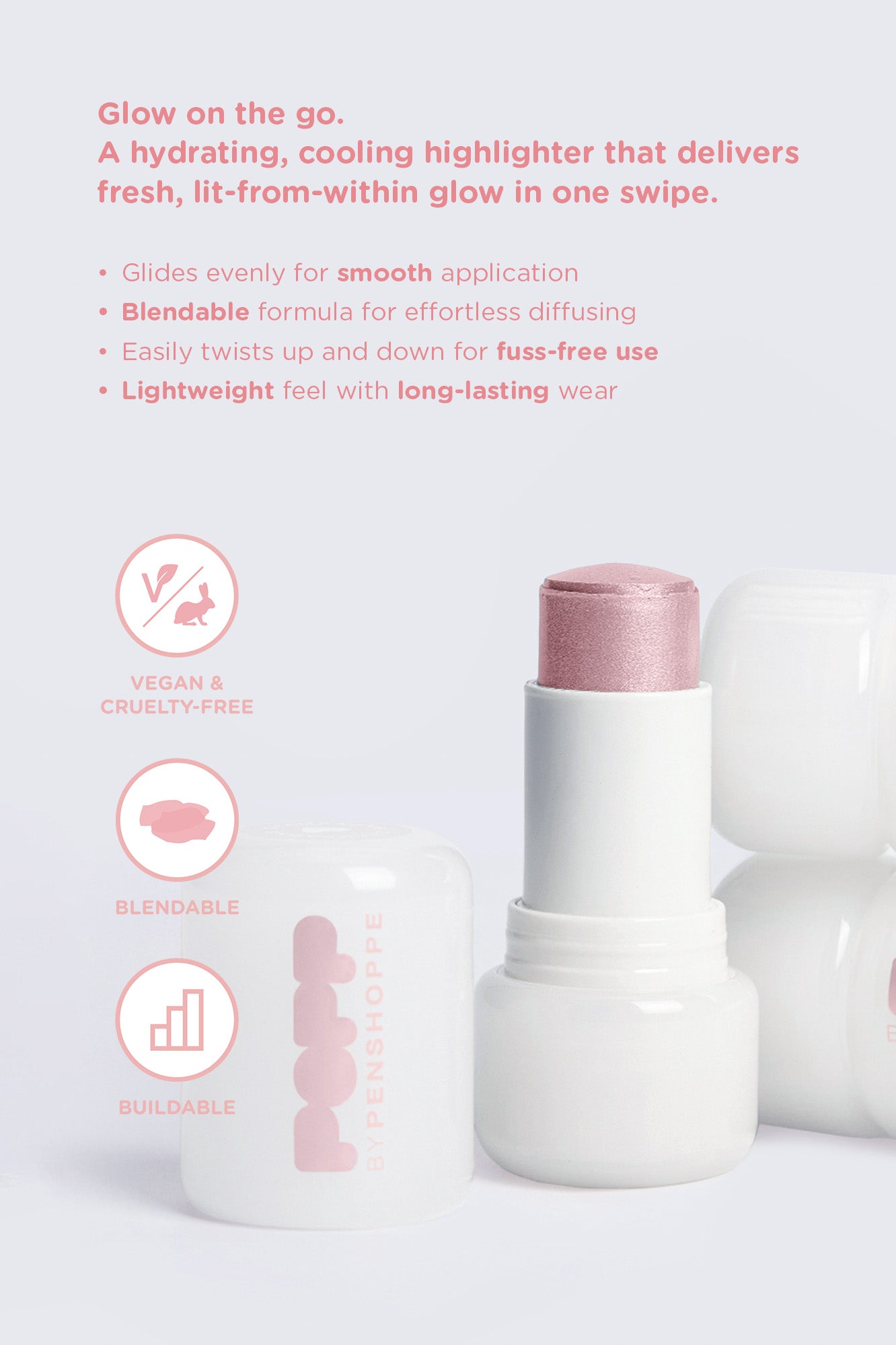 Penshoppe Popp Cool Glow Stick in Iced Champagne