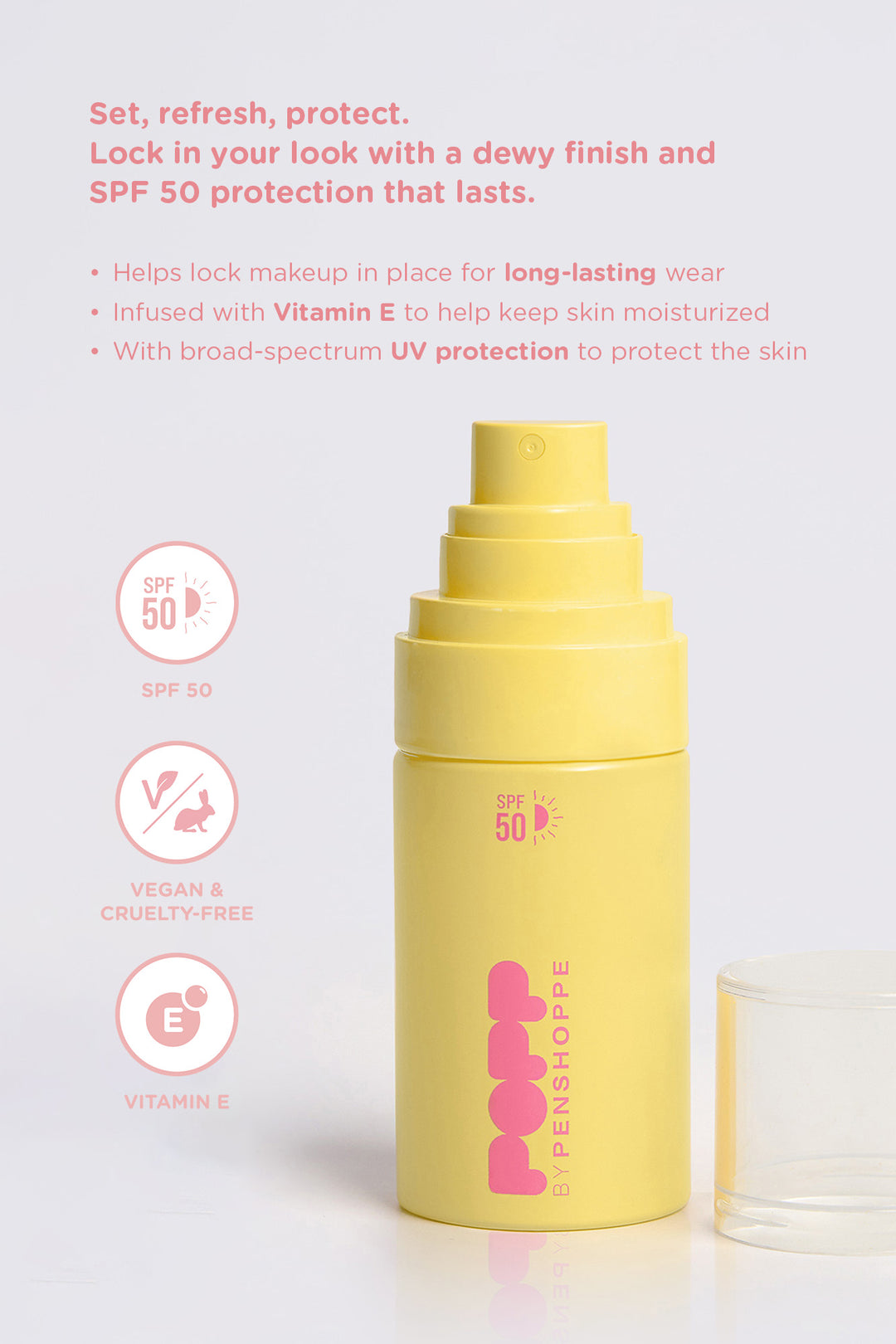 Penshoppe Popp Dewy Set Mist SPF50