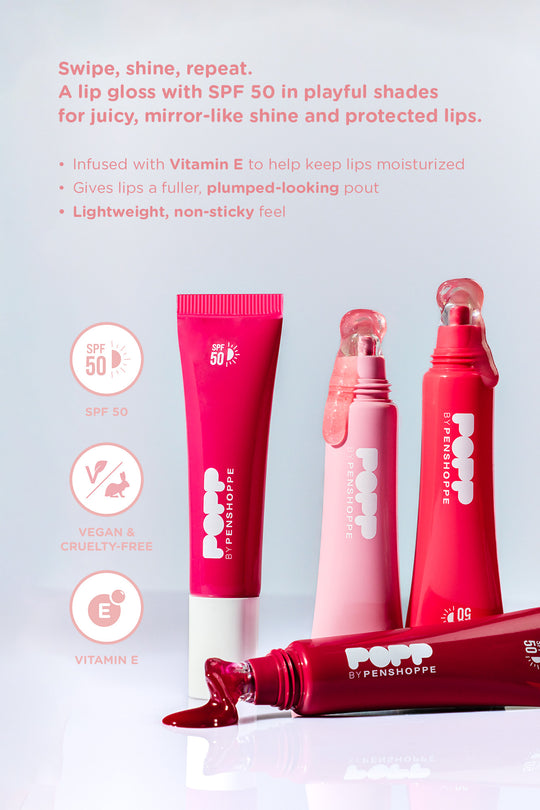 Penshoppe Popp Glossypopp SPF50 in Sheer Plum