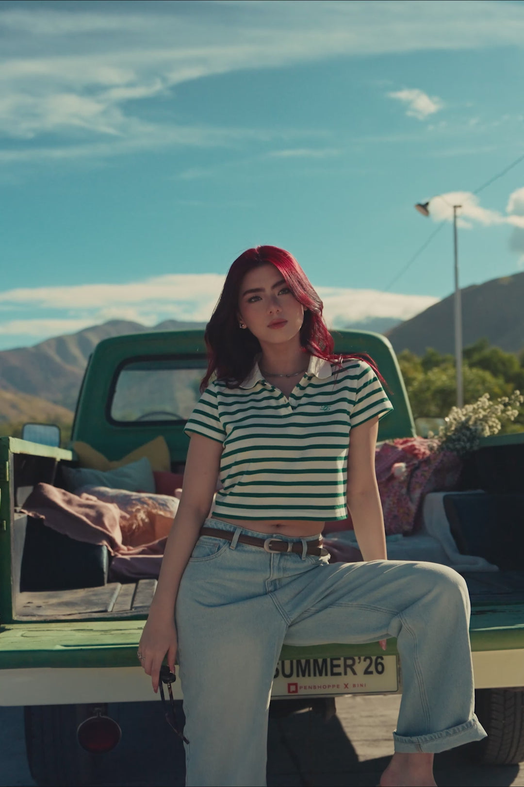 Striped Relaxed Pique Polo