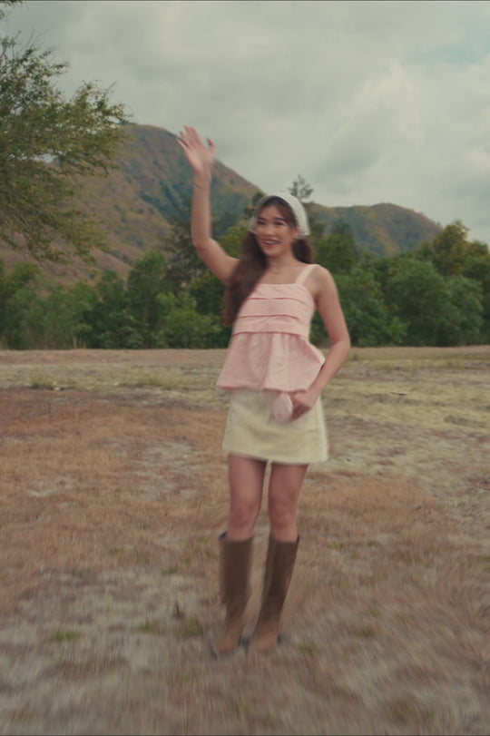 Sleeveless Peplum Top