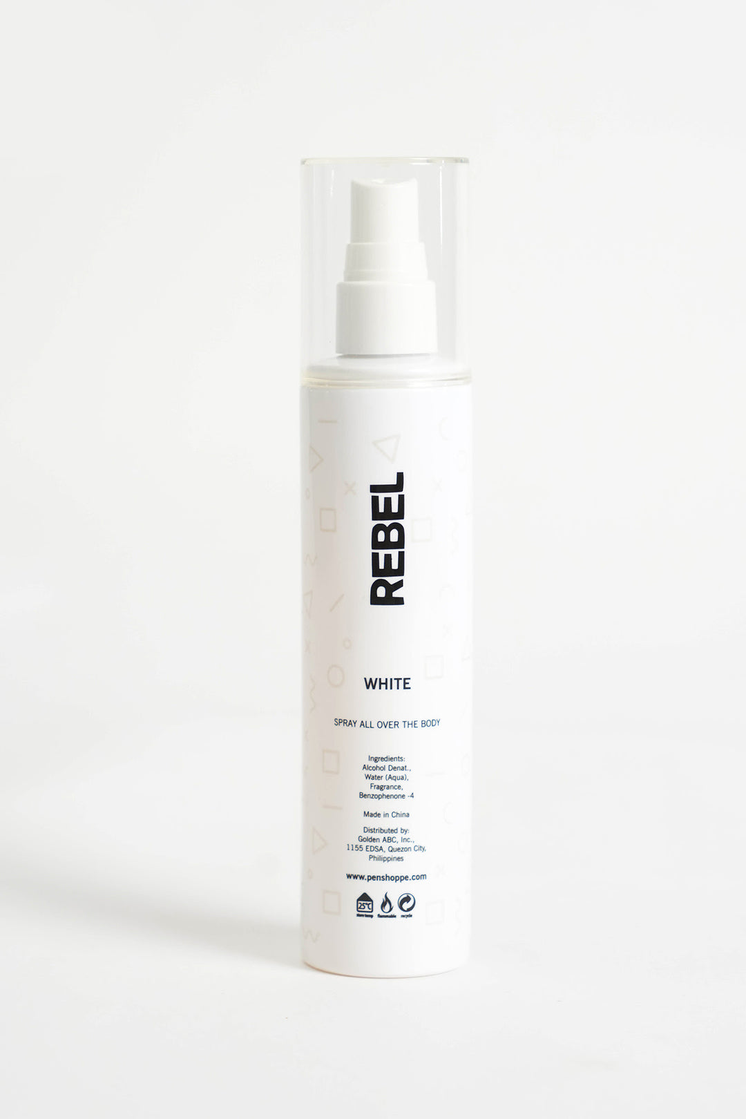 Rebel White Body Spray For Men 150ML