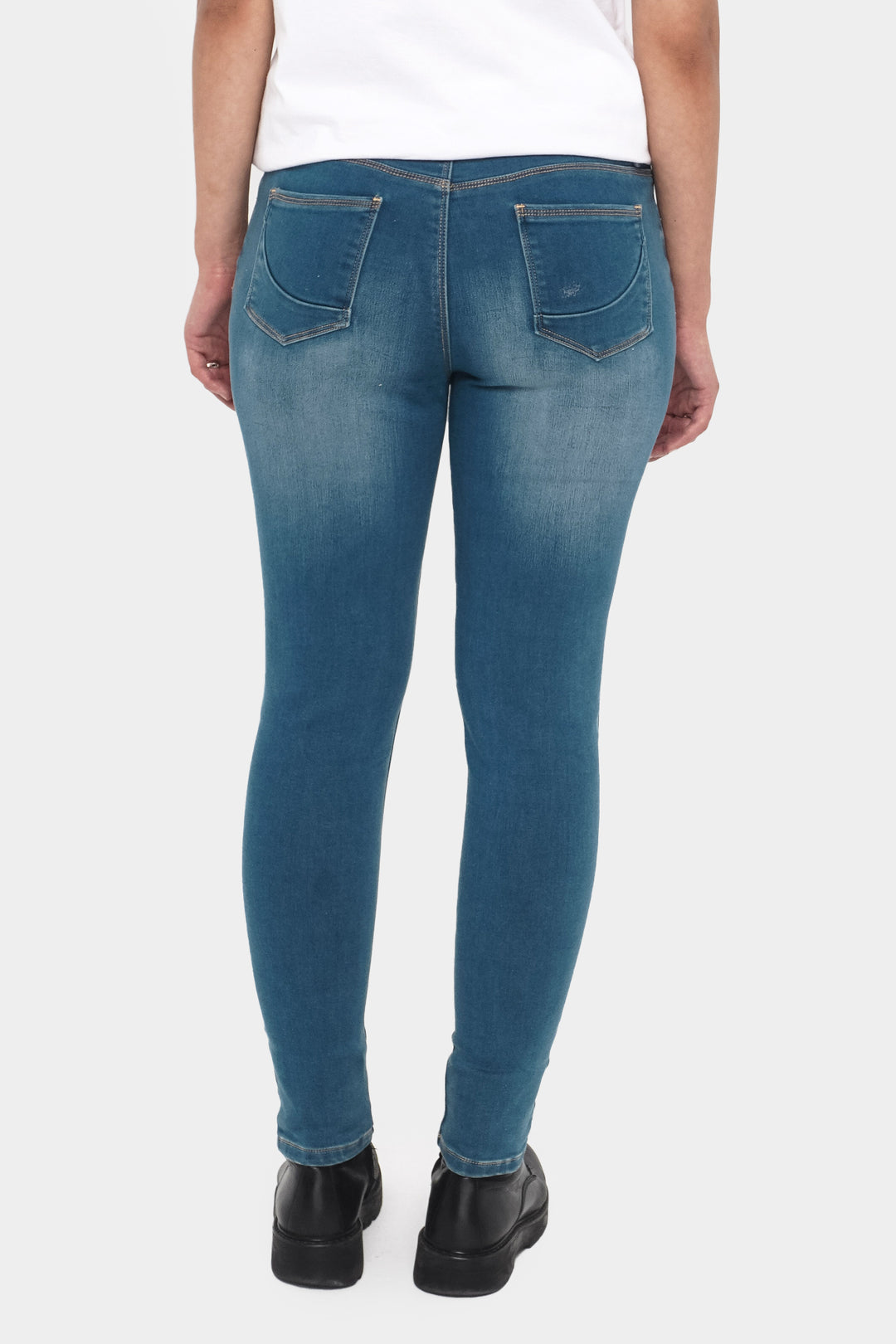 Power Stretch Mid Waist Jeans