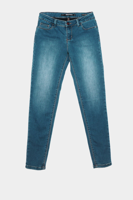 Power Stretch Mid Waist Jeans