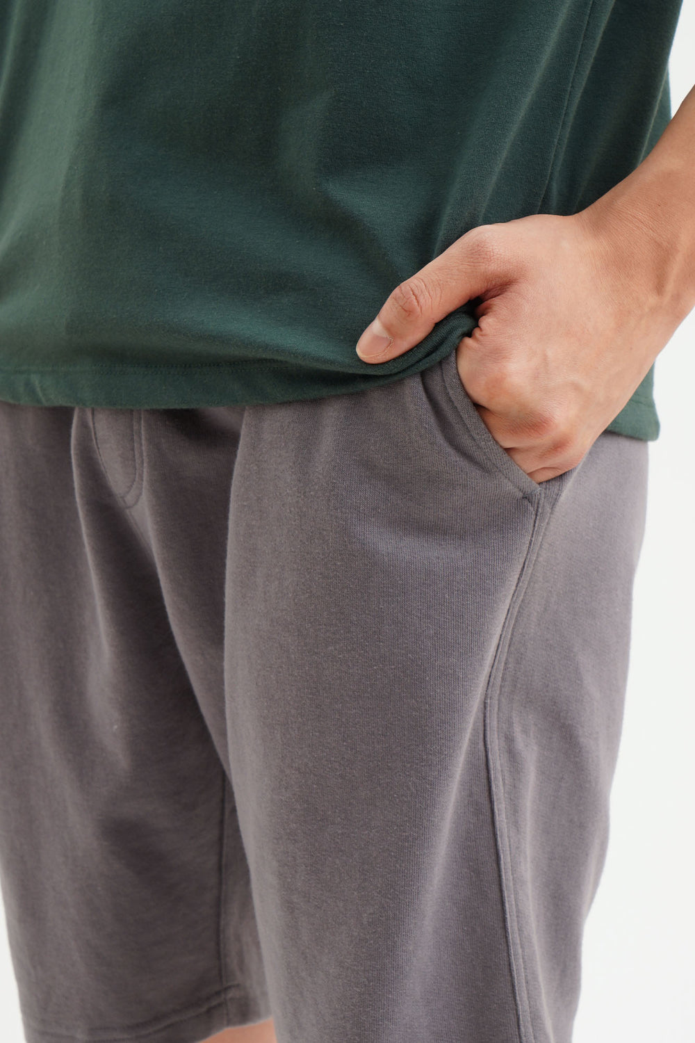 Basic Regular Fit Knit Shorts with Drawstring
