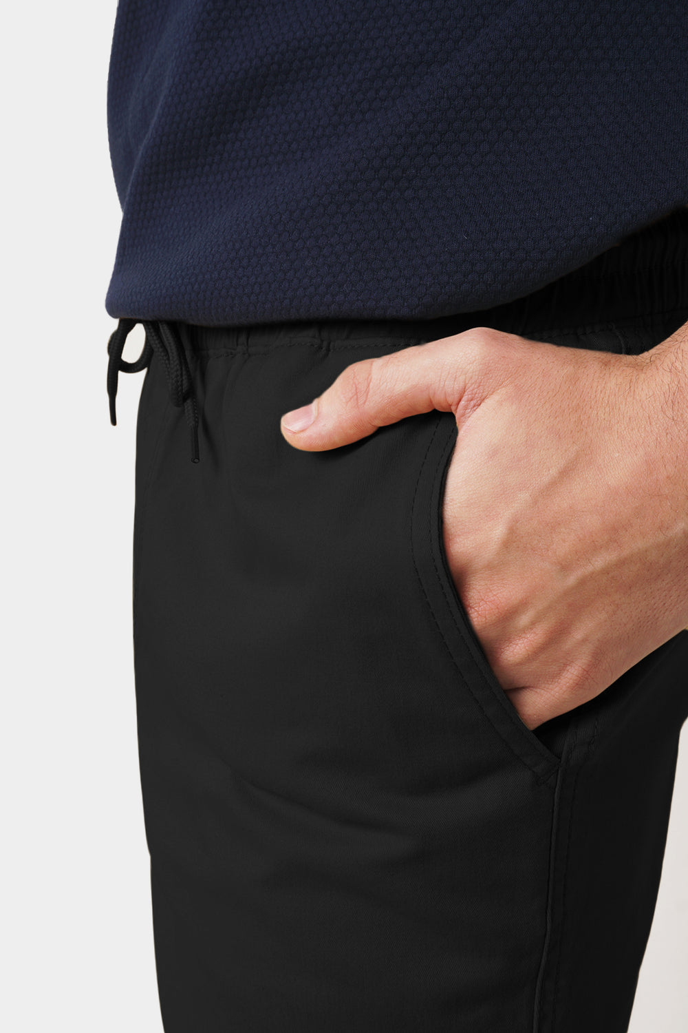 Basic Dapper Fit Ankle Length Pull On Trousers