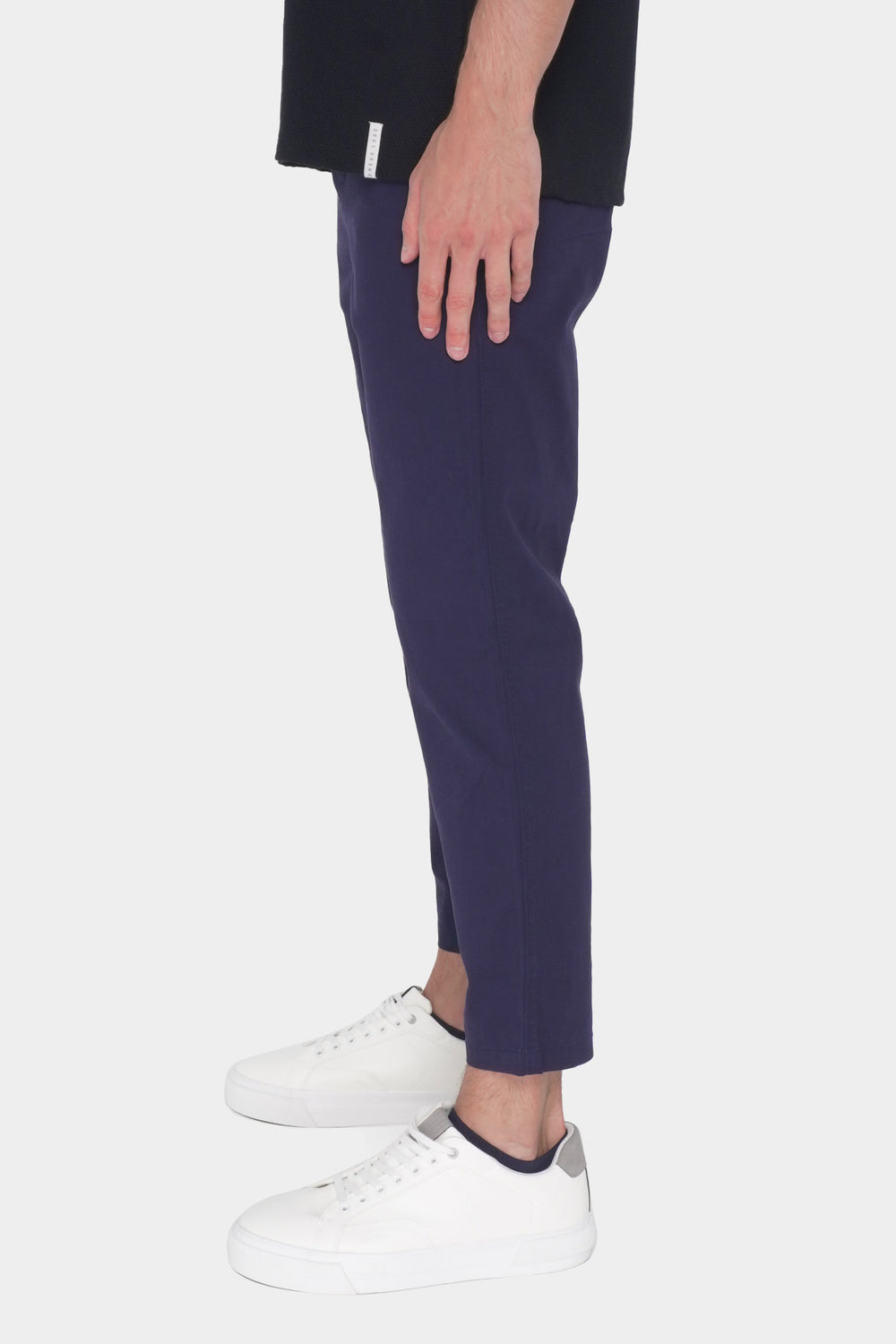 Basic Dapper Fit Ankle Length Pull On Trousers