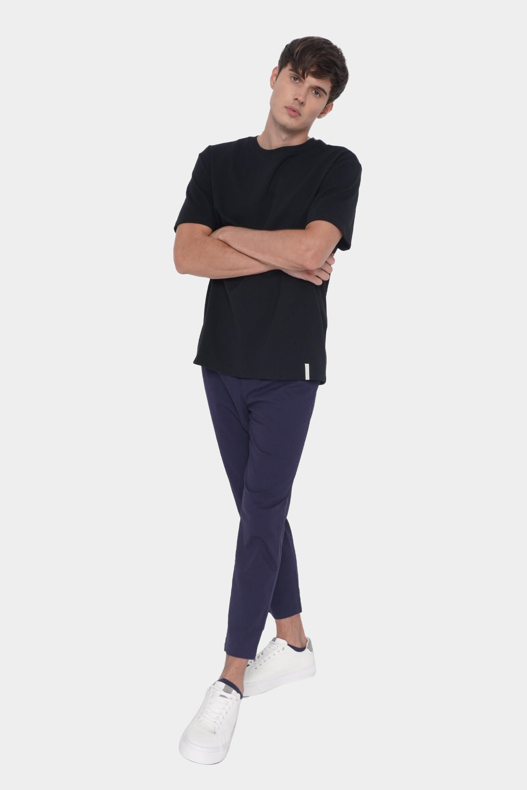 Basic Dapper Fit Ankle Length Pull-On Trousers