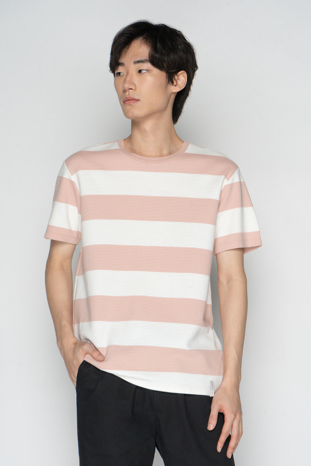 Dress Code Textured Striped T-Shirt