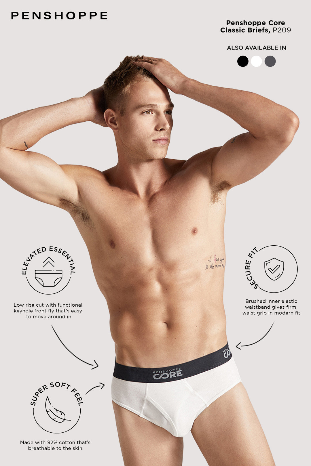 Penshoppe Core Men's Classic Briefs – PENSHOPPE