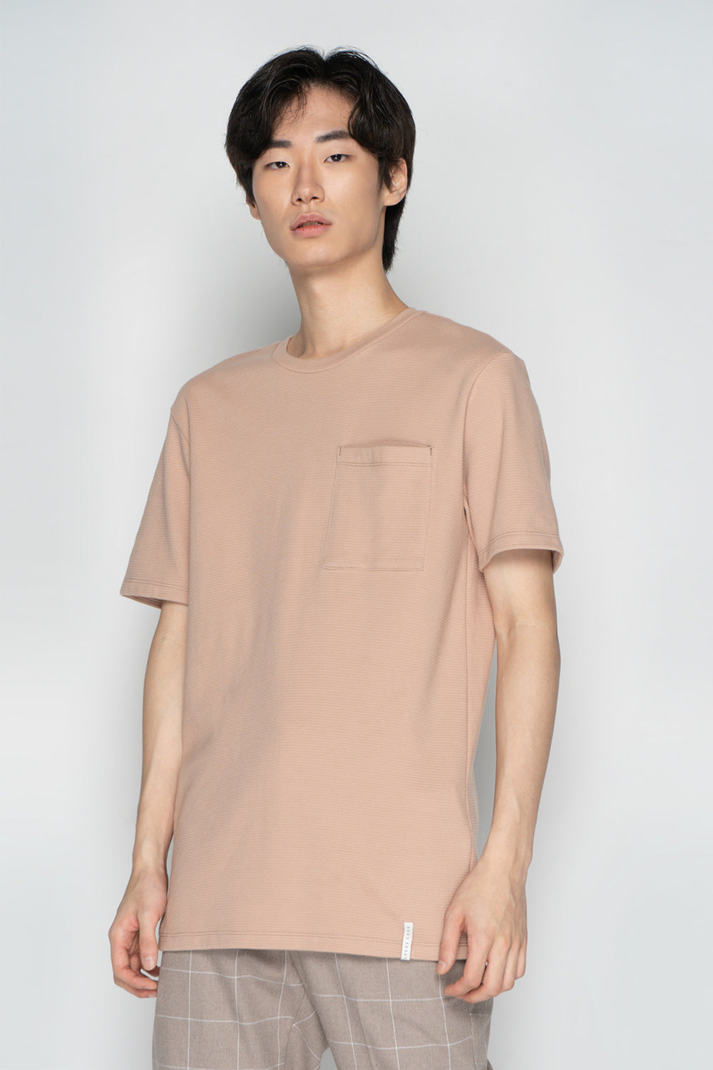 Dress Code Textured T-Shirt with Pocket