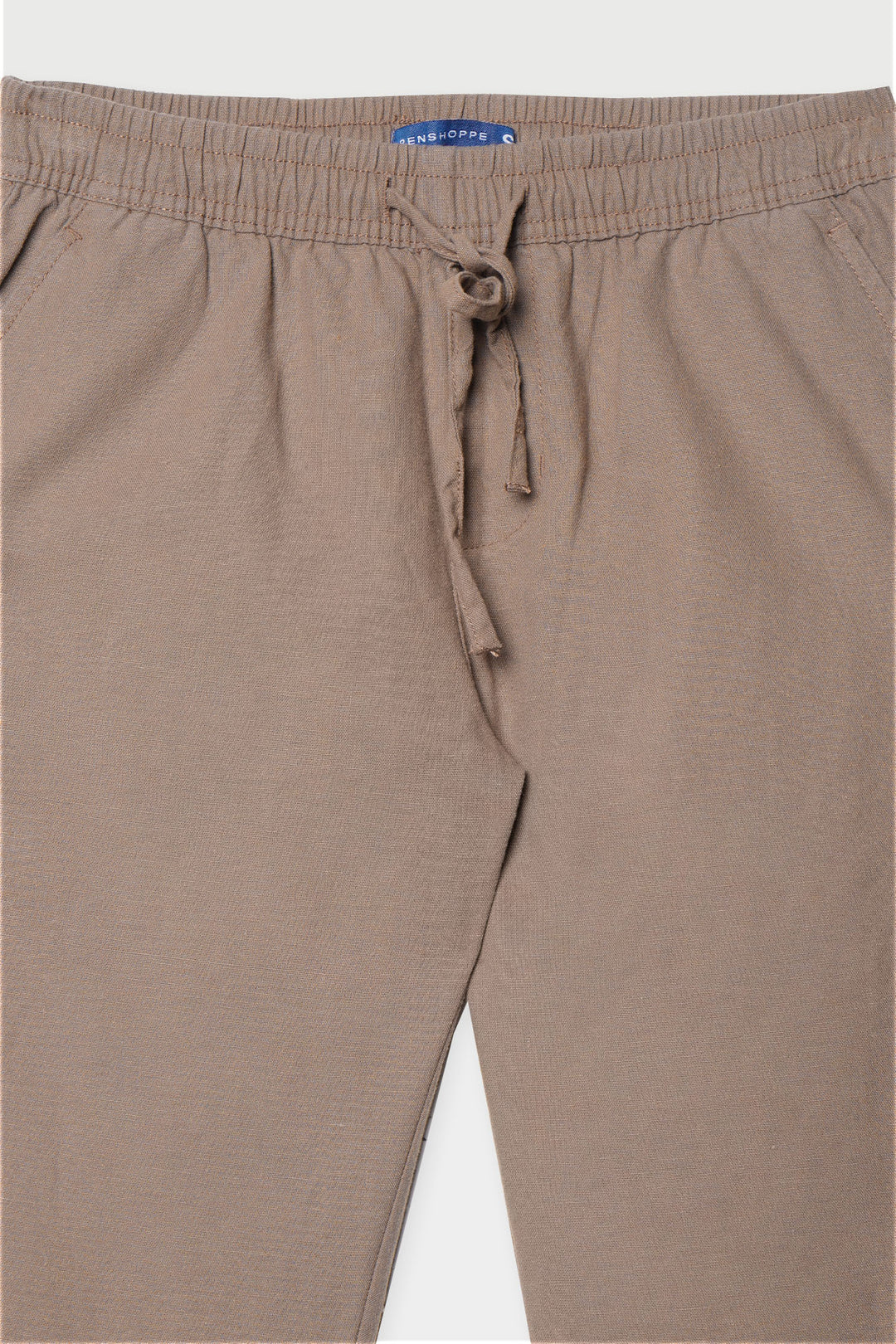 Basic Chic Fit Linen Pull On Trousers