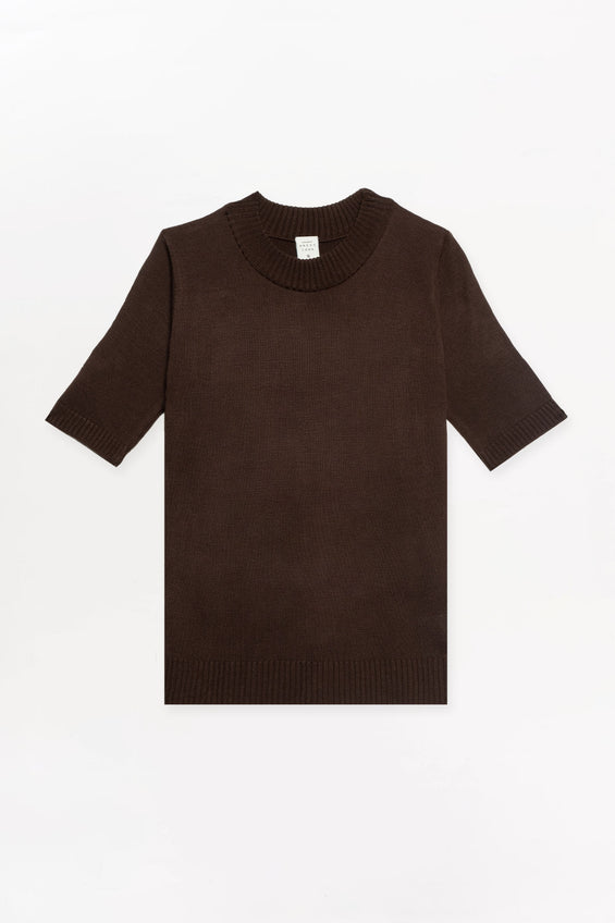 Dress Code Flat Knit Mock Neck Top