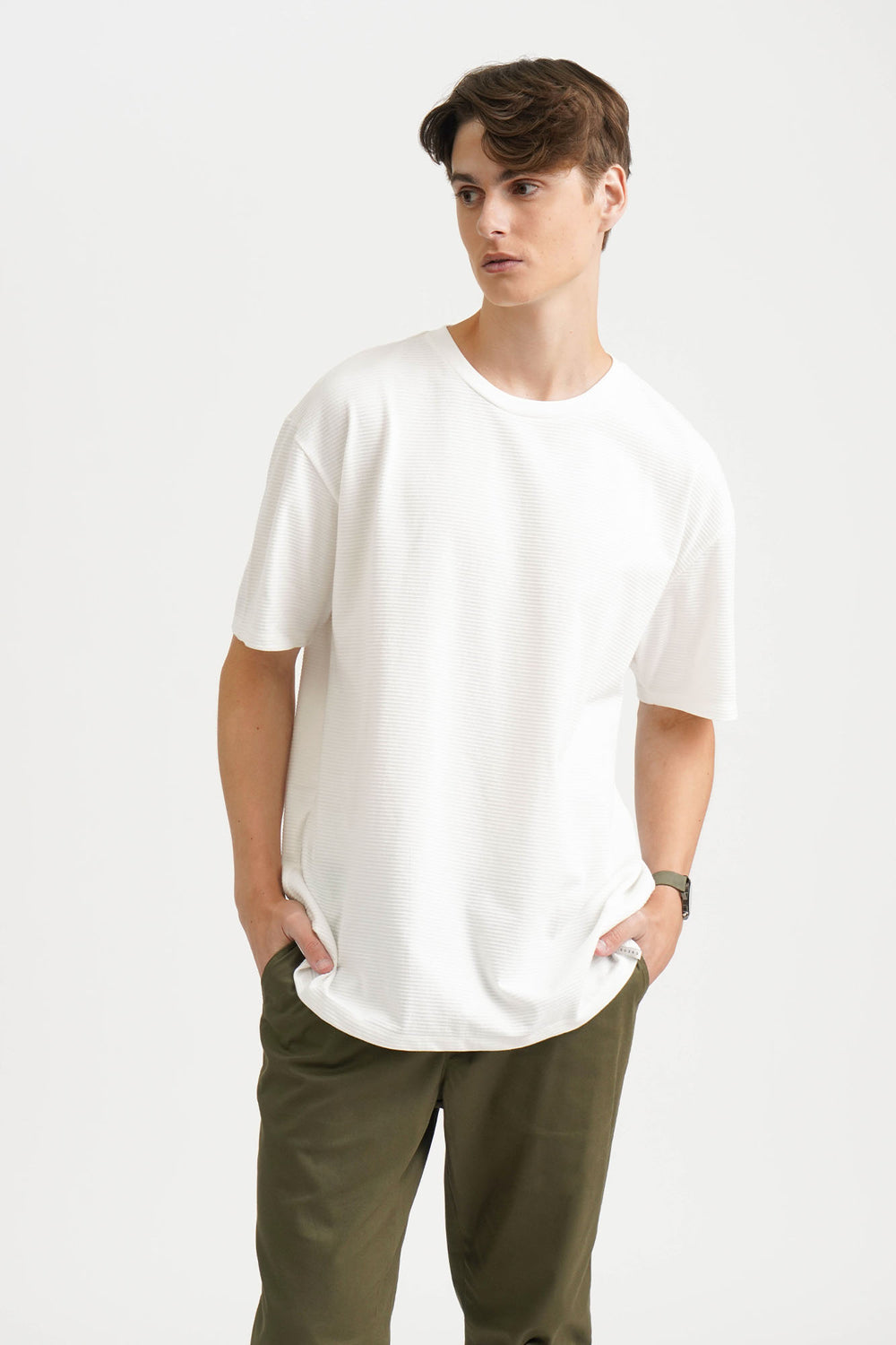 Dress Code Relaxed Fit Textured T-shirt