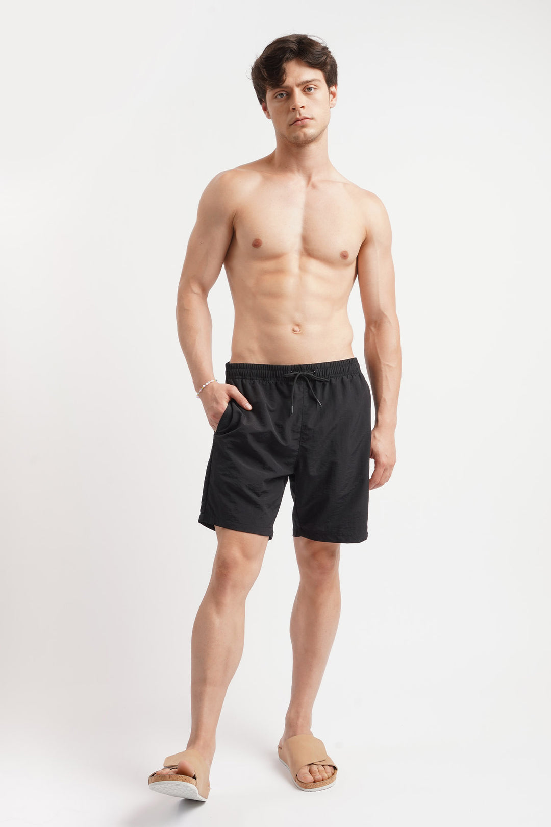 Relaxed Fit Pull On Board Shorts