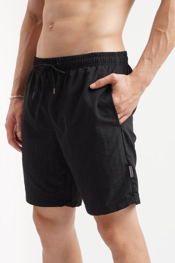 Relaxed Fit Pull On Board Shorts
