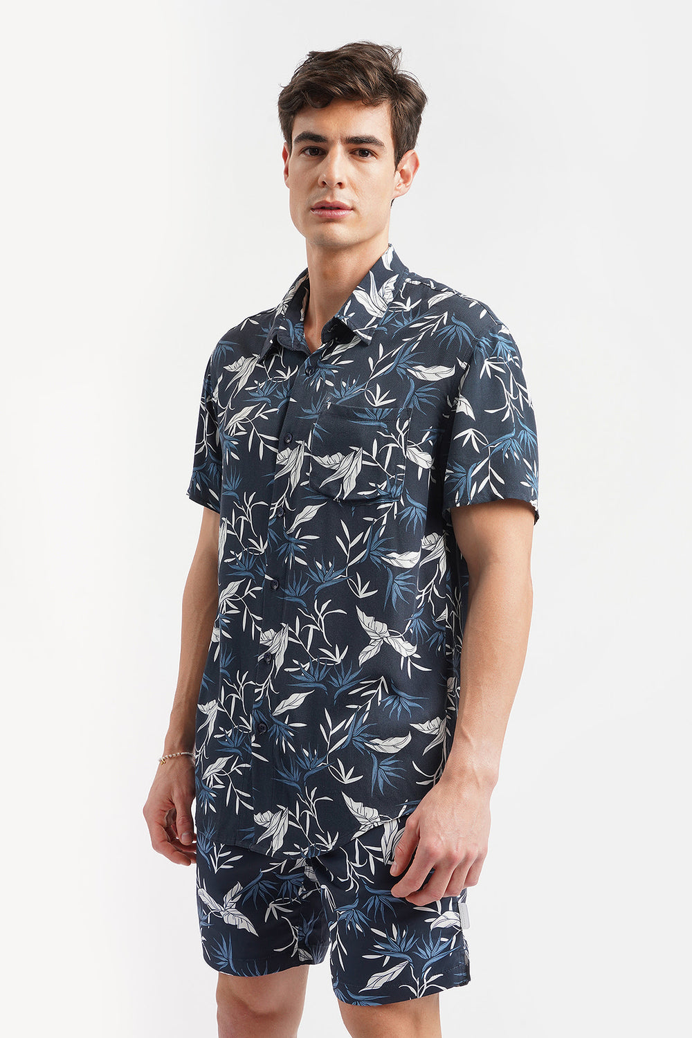 Relaxed Fit Shirt with All Over Print