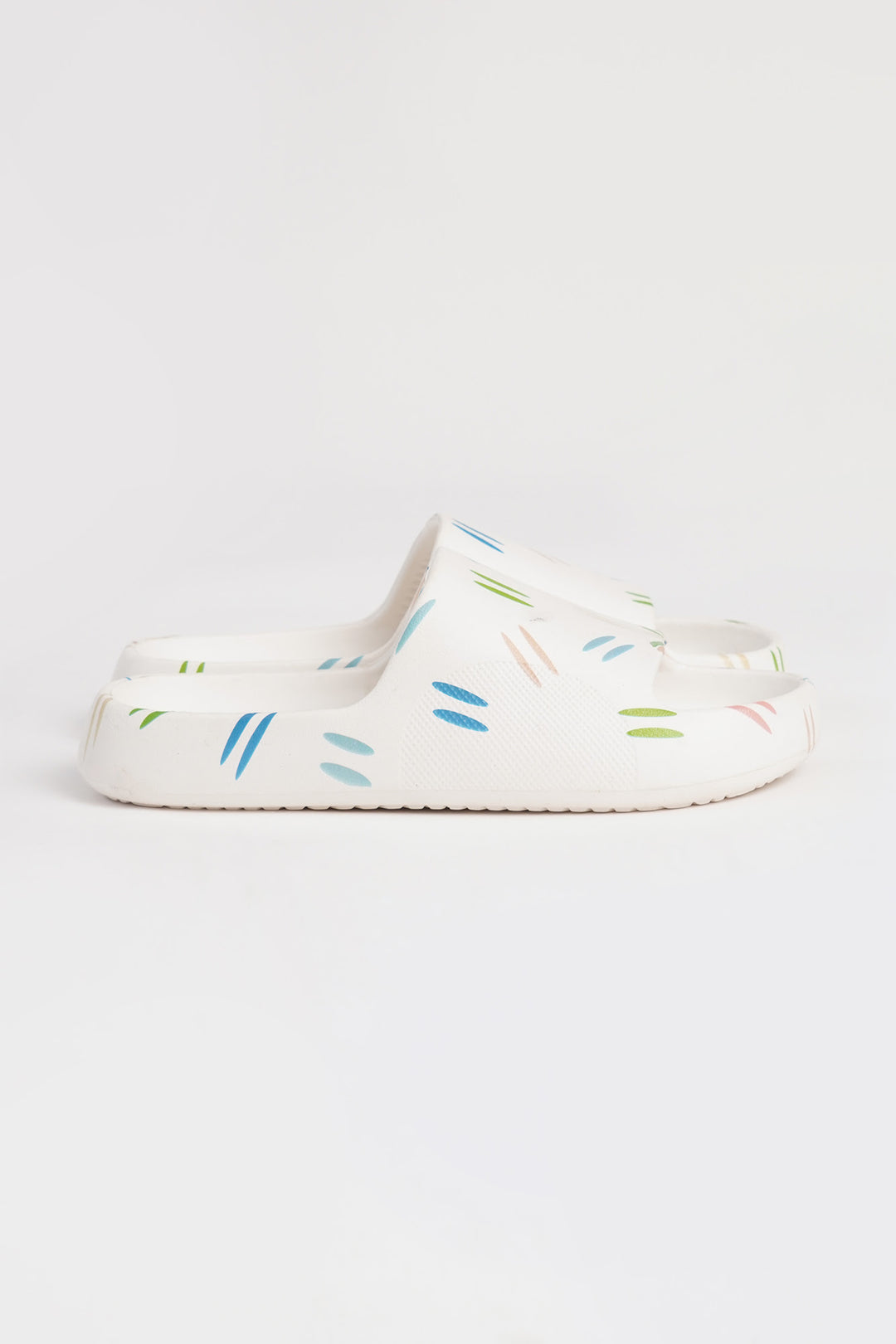 Women's Moulded Slides with All Over Print – PENSHOPPE