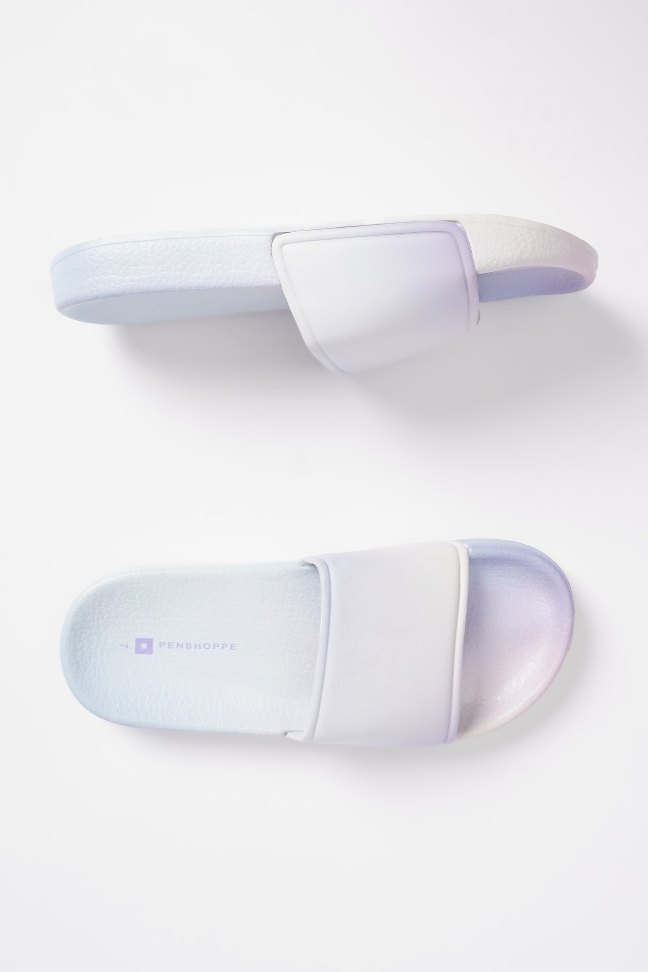 Women s All Rubber Slides with Ombre Detail PENSHOPPE