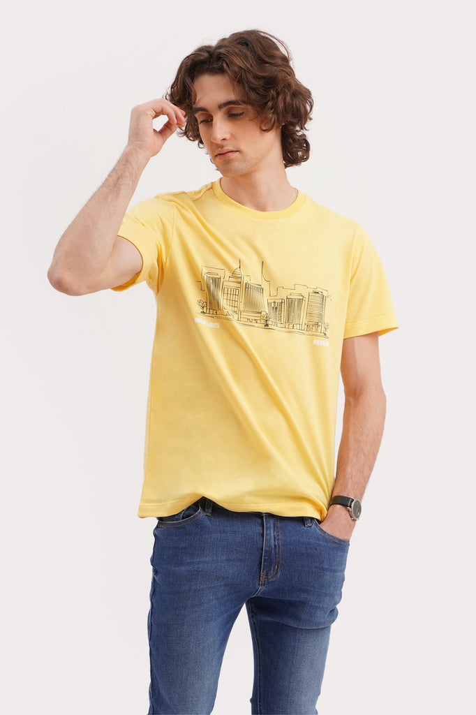 Mustard yellow hot sale shirt penshoppe